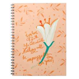 Cuaderno Tulip Love-Faith Like a Mustard Seed bloc de notas