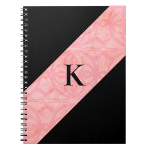 Cuaderno Tulip Pink Batik y Black Monogramed