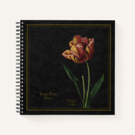 Cuaderno Tulip (Tulipa culta) Black Notebook