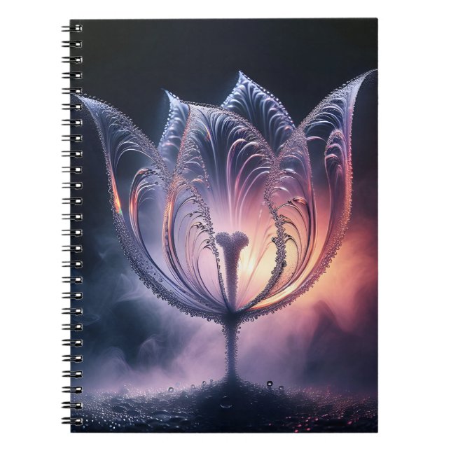 Cuaderno Tulipán Iluminado Con Lluvias (Frente)