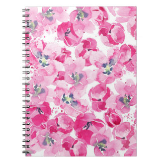 Cuaderno Tulipanes acuarelas: diseño de cartas dibujadas a 