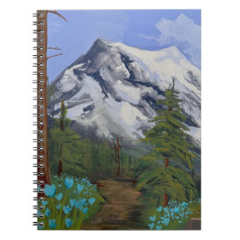 Cuaderno Tulipanes azules en una caminata