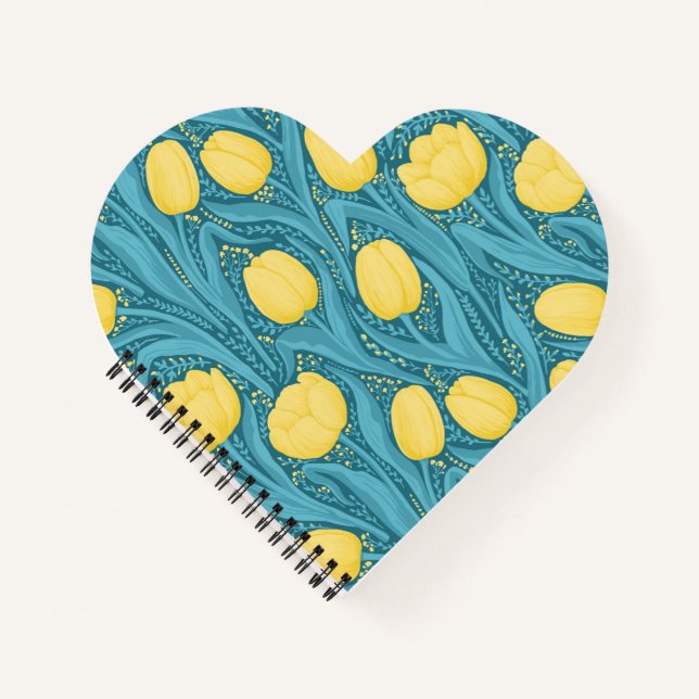 Cuaderno Tulipanes azules y amarillos (Anverso)