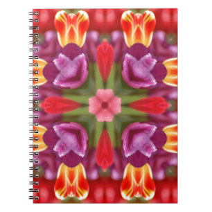Cuaderno Tulipanes coloridos Kaleidoscope