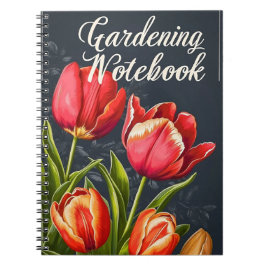Cuaderno Tulipanes de jardinería de época