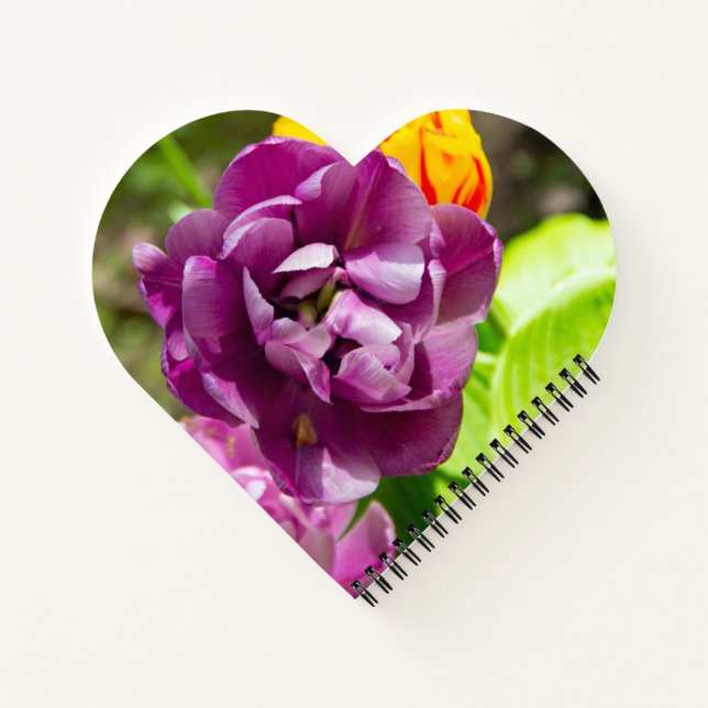 Cuaderno Tulipanes de Lilac en un día soleado (Reverso)