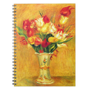 Cuaderno Tulipanes de Pierre Renoir, arte del impresionismo