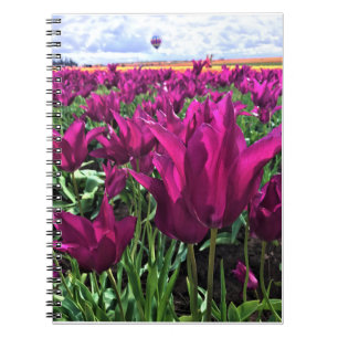 Cuaderno Tulipanes de Sueño Púrpura