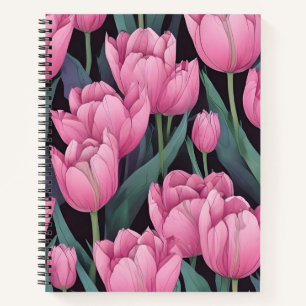 Cuaderno Tulipanes Nocturnos