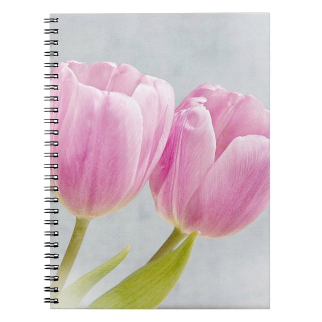 Cuaderno Tulipanes rosados de bonito (Frente)