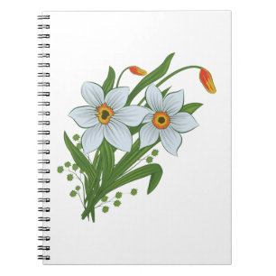Cuaderno Tulipanes y Narcisos Flores