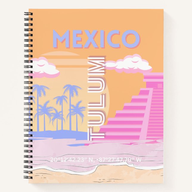 Cuaderno Tulum, Viajes, Preppy (Anverso)