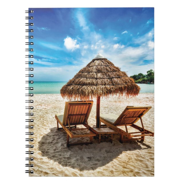 Cuaderno Tumbonas en la playa (Frente)