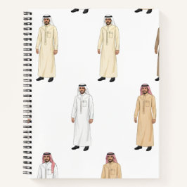 Cuaderno Túnica tradicional saudita masculina