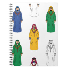 Cuaderno Túnica tradicional saudita masculina