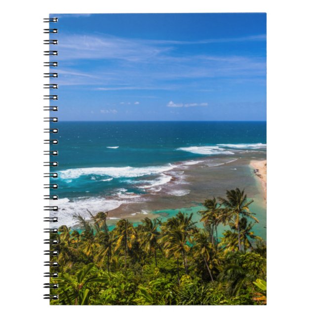 Cuaderno Tunnels Beach visto desde el sendero Kalalau (Frente)