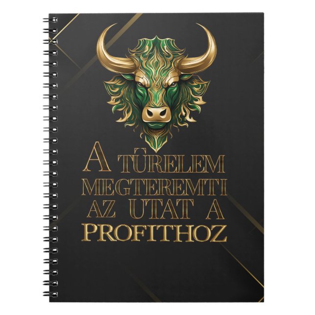 Cuaderno Türelem | Motiváció | Mercado de alzas (Frente)