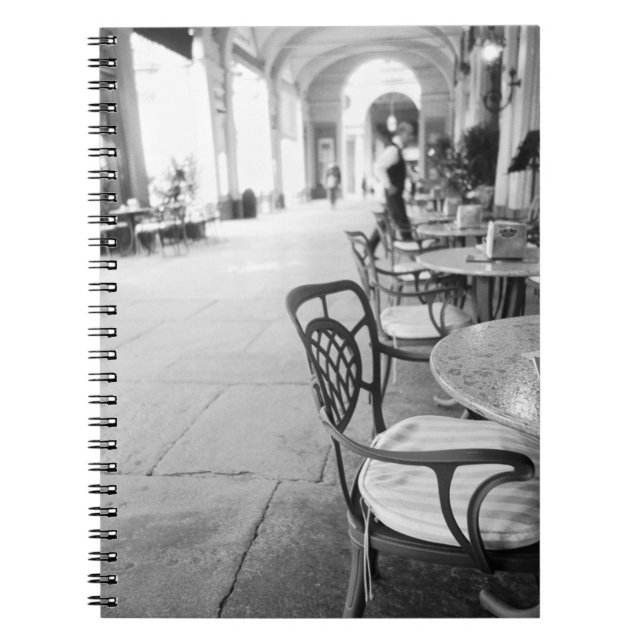 Cuaderno Turín Italia, Café y Arcada (Frente)