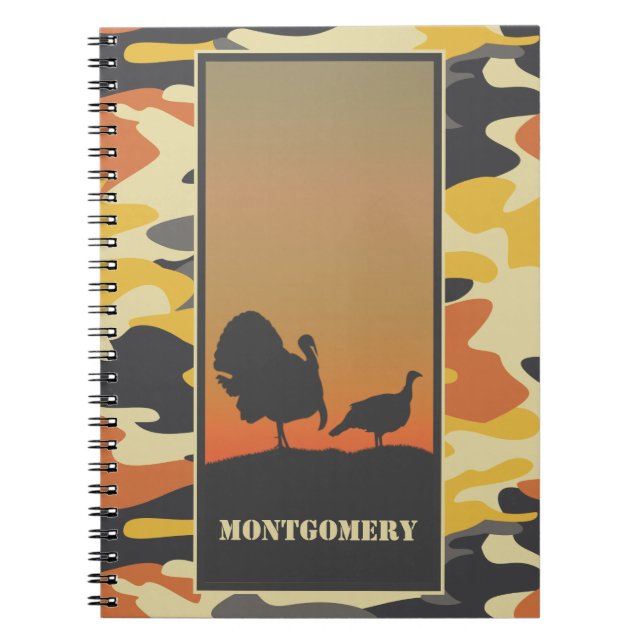 Cuaderno Turkey and Camo spiral (Frente)