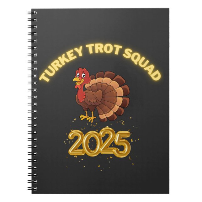 Cuaderno Turkey Trot Squad 2025 (Frente)