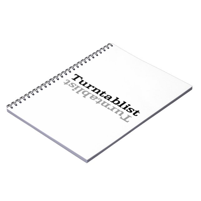 Cuaderno Turntablist ʇ sılqɐ ʇ uɹ n・ (Lado Izquierdo)