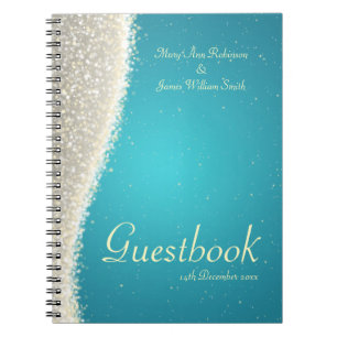 Cuaderno Turquesa de las chispas del deslumbramiento del