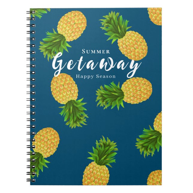 Cuaderno Turquesa de piña (Frente)