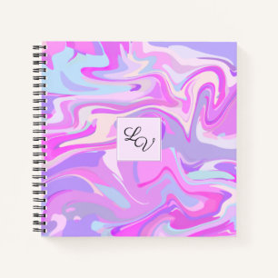 Cuaderno Turquesa morada rosada