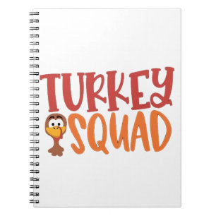 Cuaderno Turquía Squad Matanza Acto de Acción de Gracias Tu