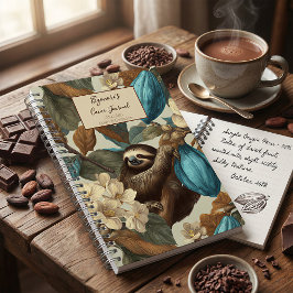Cuaderno Turquoise Cacao Sloth Chocolate Tasting