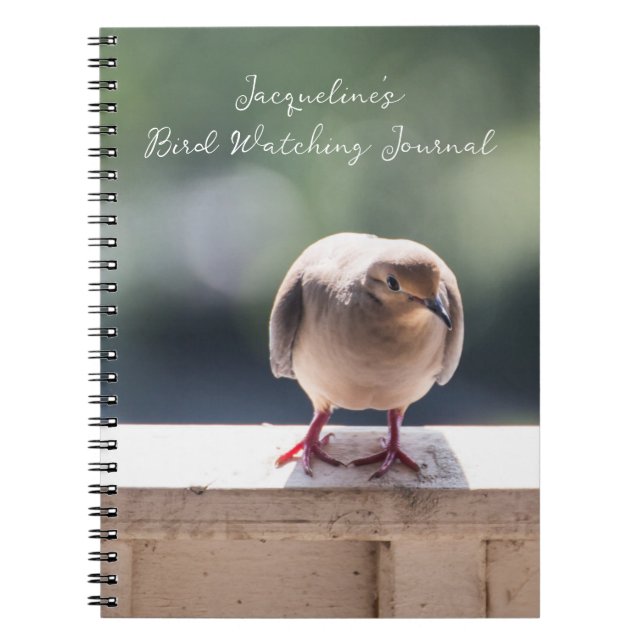 Cuaderno Turtle Dove en Ledge Bird Watching (Frente)