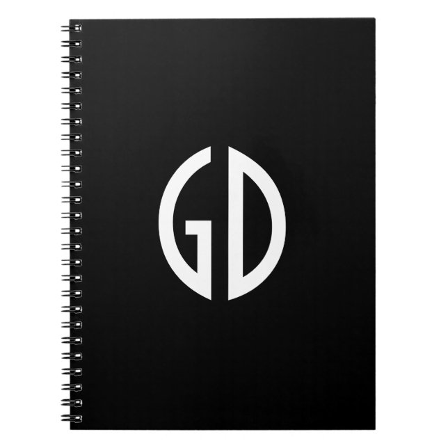 Cuaderno Tus Ideas de Monograma Simples 1 (Frente)