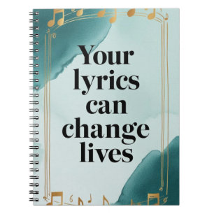 Cuaderno Tus Letras Pueden Cambiar Vidas