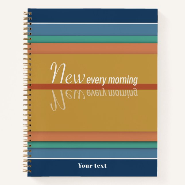 Cuaderno Tus Misericordias Son Nuevos Cada Mañana (Anverso)