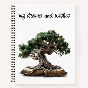 Cuaderno Tus sueños con bloc de notas en espiral "Mis deseo