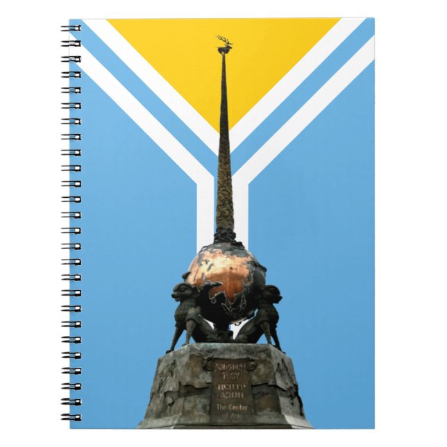 Cuaderno TUVA - Portátil de Monumento y Bandera del Centro  (Frente)