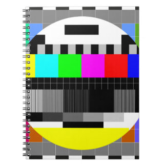 Cuaderno TV retro sin ilustracion de señal.