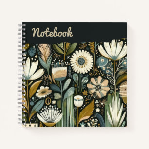 Cuaderno Twilight Meadow - Flora salvaje ensueño