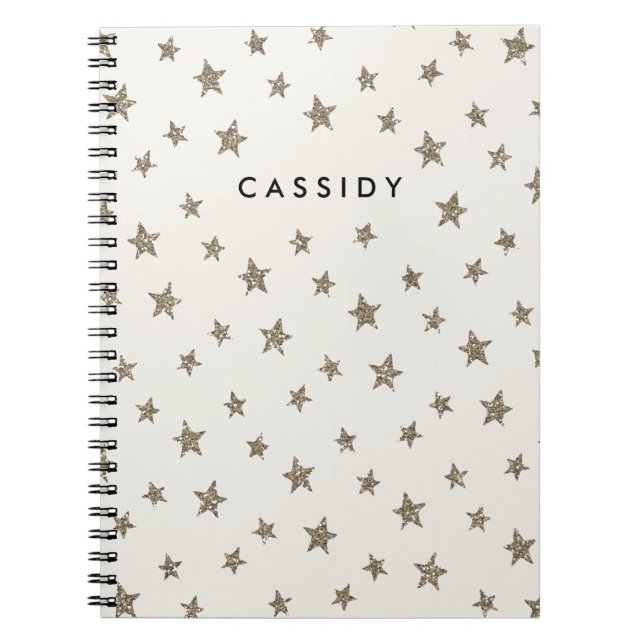 Cuaderno Twinkle Twinkle Journal - Purpurina de oro (Frente)