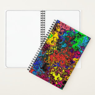 Cuaderno Twirlers de color abstracto / Sketch