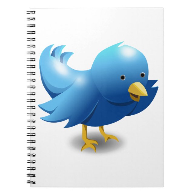 Cuaderno Twitter BIRD logotipo (Frente)