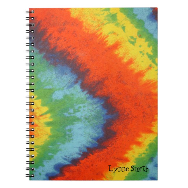 Cuaderno Tye Dye look Background, Personalizado (Frente)