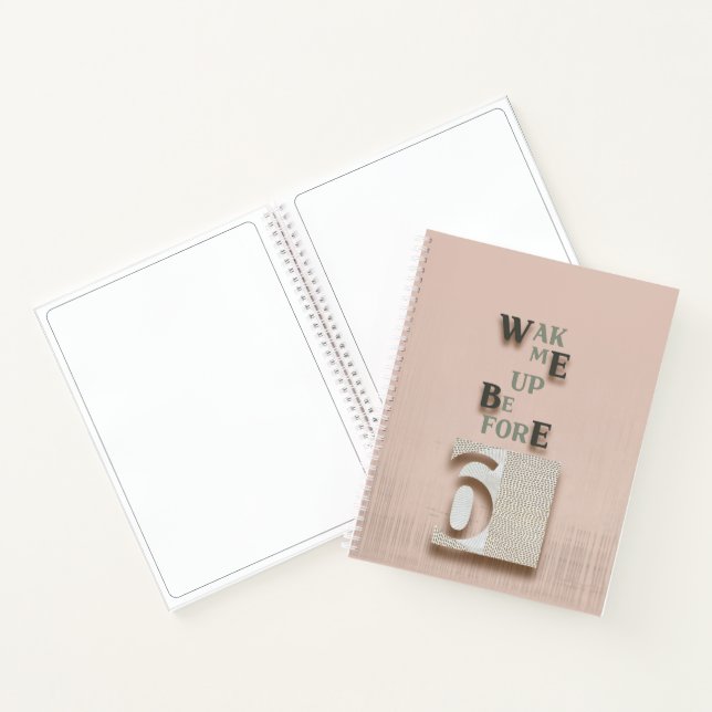 Cuaderno typography_5_despiértame antes del bloc de notas e (Interior)