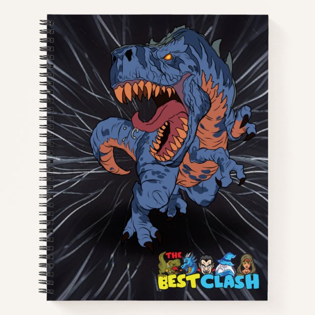 Cuaderno Tyrannosaurus Rex El Mejor Clash® Ruler T-Rex (Anverso)