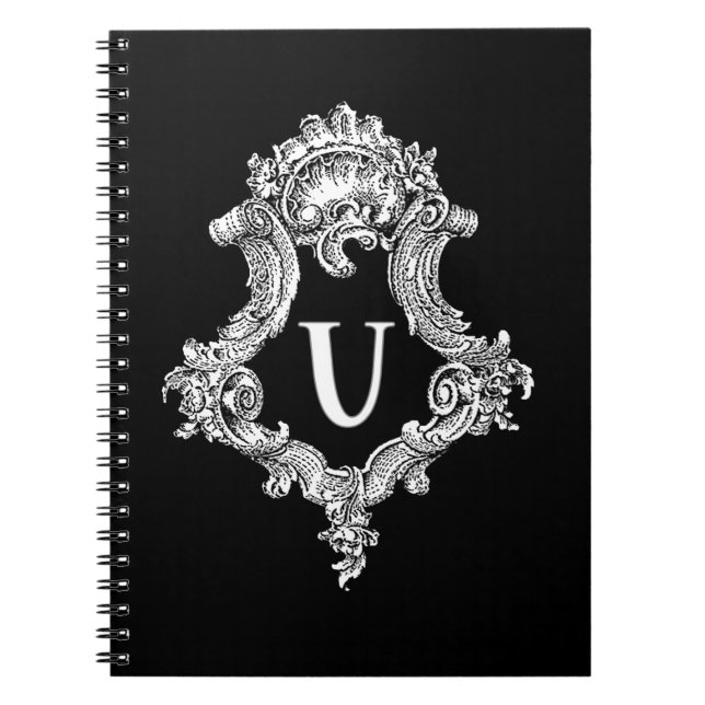 Cuaderno U Monograma inicial (Frente)