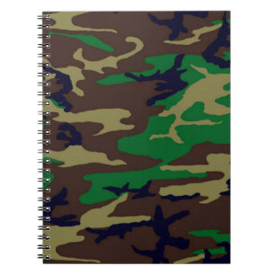 Cuaderno U.S. Military Woodland Camouflage Spiral Notebook