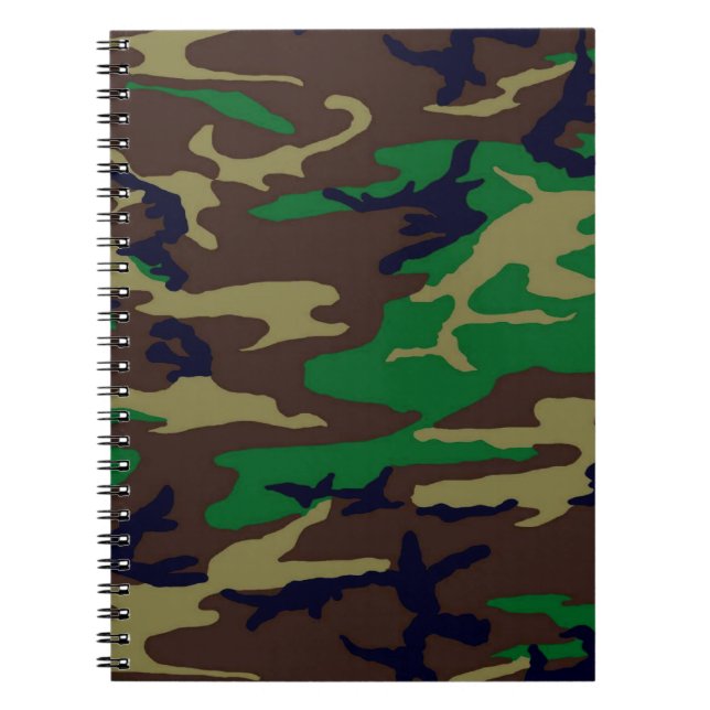 Cuaderno U.S. Military Woodland Camouflage Spiral Notebook (Frente)