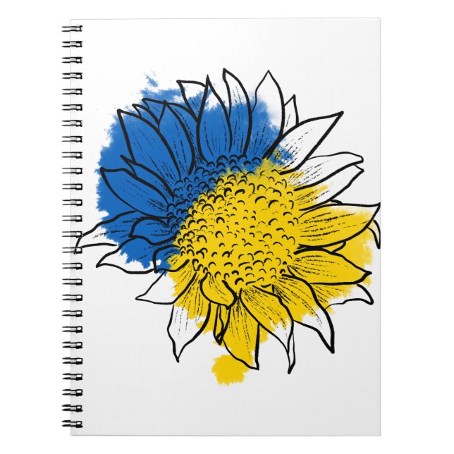 Cuaderno Ucrania apoya el girasol (Frente)