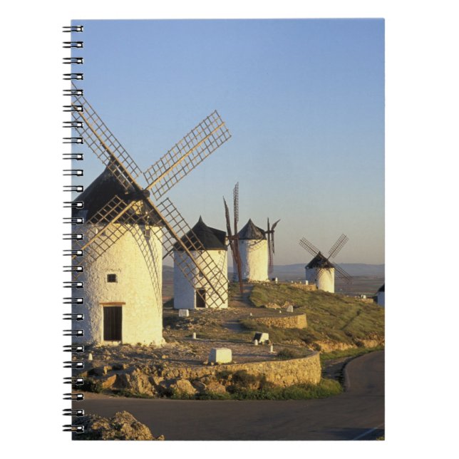 Cuaderno UE, España, La Mancha, Consuegra. Molinos de vient (Frente)