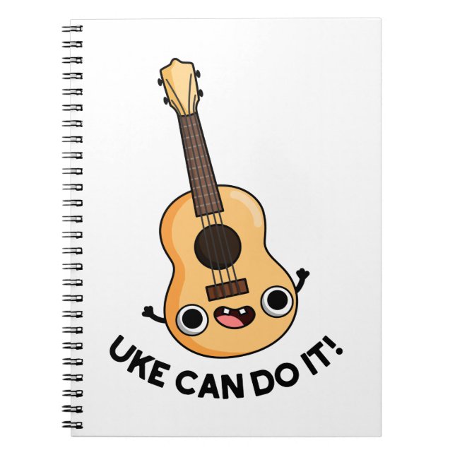 Cuaderno Uke Puede Hacerlo Divertido Aliento A Ukulele Pun (Frente)